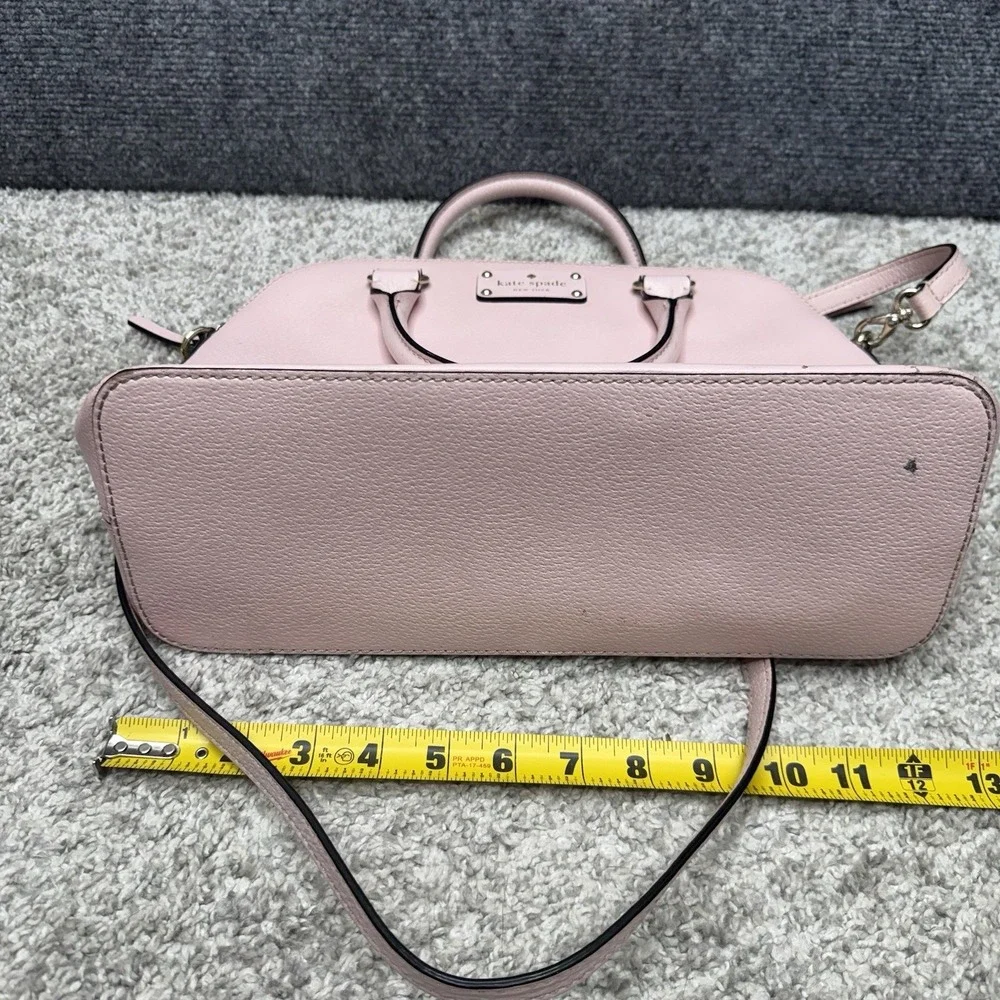 Kate Spade New York pink Satchel handbag purse detachable crossbody w/ wear